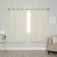thumbnail image 6 of Best Home Fashion Tulle Overlay Star Cut Out Blackout Curtains, 6 of 9