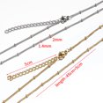 thumbnail image 3 of 5 Pcs Chaîne de Perles en Acier Inoxydable pour Fabrication de Bijoux DIY, 3 of 5