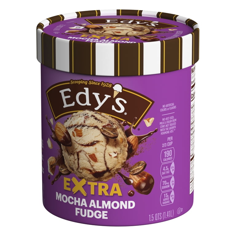 edy Edy's/Dreyer's Extra Mocha Almond Fudge, 1.5 Qt - Walmart.com