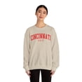 thumbnail image 4 of Cincinnati Ohio Sweatshirt Gifts Crew Neck Shirt Long Sleeve Unisex, 4 of 7