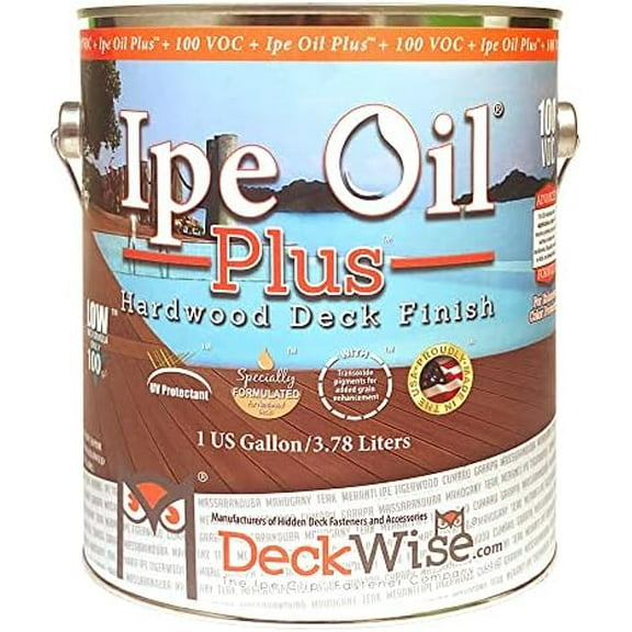 Ipe Oil Plus Hardwood Deck Semi-Transparent 100 VOC Natural Finish (1-Gallon)$$Tools & Hardware Other
