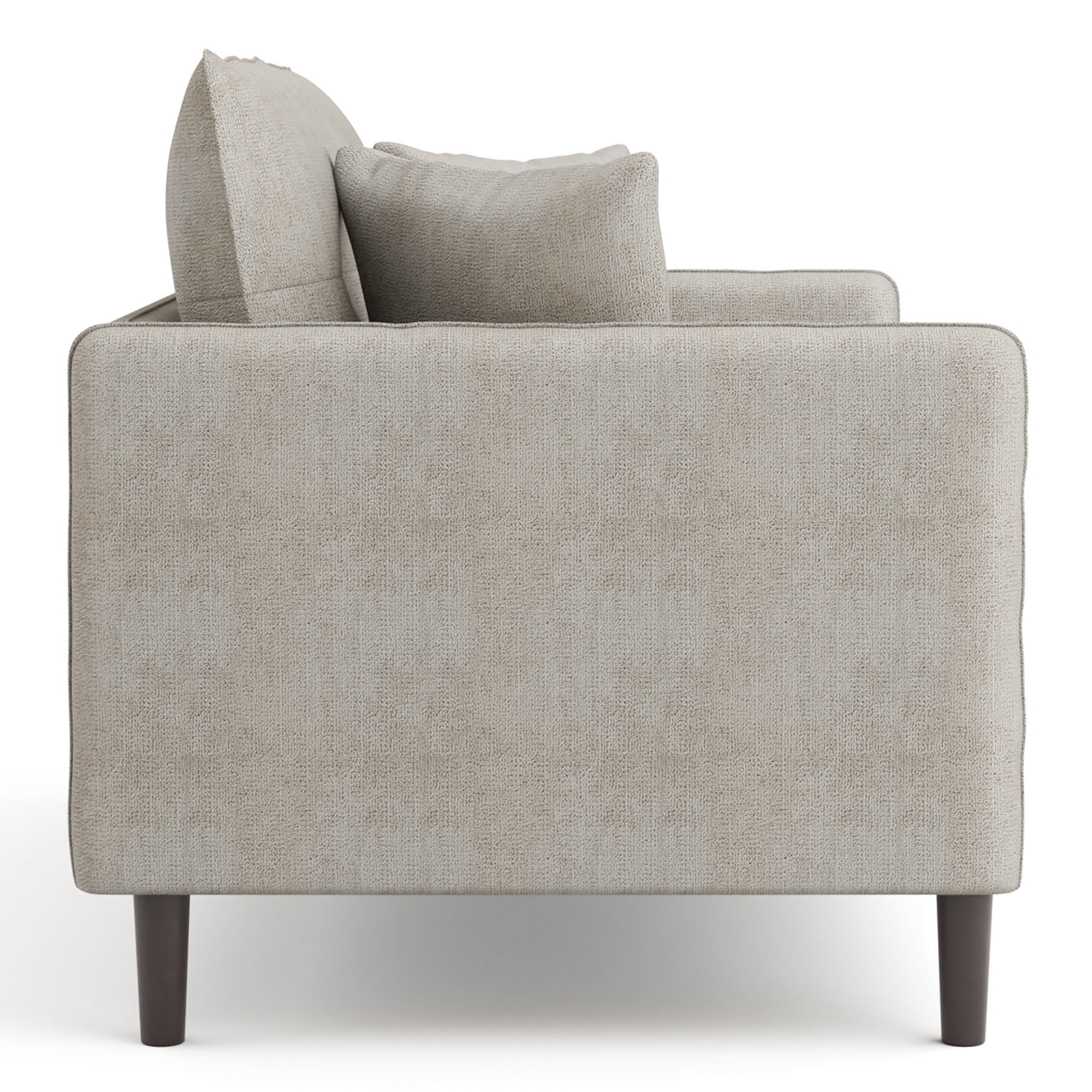 Furniture of America Mjuk Chenille Tufted Loveseat, Light Gray