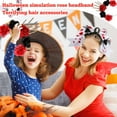 thumbnail image 3 of Maojin Diadema ajustable tocado de Halloween accesorios de fiesta de flores lindas, 3 of 5