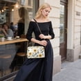 thumbnail image 5 of FORMRS Women Crossbody Purse with Chain Strap Vegan Leather Shoulder Handbag, Sunflower Pattern, 5 of 7
