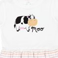 thumbnail image 4 of Inktastic Moo Says the Cow Girls Toddler Dress, 4 of 5