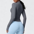 thumbnail image 5 of Neewe Seamless Long Sleeve Shirts for Women Waist Length - Workout Athletic Running Gym Yoga Tops Crewneck Breathable, 5 of 7
