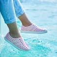 thumbnail image 4 of Weestep Girls Boys Toddler Little Kid Rubber Toe Slip on Quick Dry Water Sandal(12 Little Kid, Glitter Pink), 4 of 7