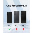 thumbnail image 6 of 3 in 1 for Samsung Galaxy S21 Case, with 2 Pack Screen Protector, with Full Camera Cover Protection，Liquid Silicone Slim Shockproof Protective Phone Case 6.2 inch (Black)……, 6 of 12