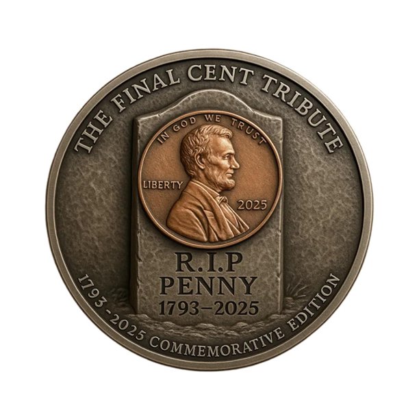 Moneda conmemorativa «The Last Penny Tribute Token» Moneda conmemorativa de colección con acabado vintage Embalaje conmemorativo Regalo histórico