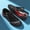 black, variant on Premium Men's Running Sneakers, Summer ventilated breathable athletic shoes, shock absorbing cushion, anti-slip durable sole for light sports and daily casual outfits.