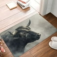 thumbnail image 4 of Honeii Mystical Bull in Fog Pattern Door Mat, Welcome Door Mats Outdoor Indoor, Stain and Fade Resistant, Non-Slip Entry Matfor Bedroom, Bathroom, Kitchen, 4 of 7