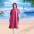 thumbnail image 3 of Playa Surf Poncho Secado Rápido Baño Vela Surf Surfers L XL Rosa Rojo Sunnimix Capa de playa, 3 of 8