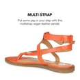 thumbnail image 3 of Journee Collection Womens Tangie Tru Comfort Foam Multi Strap Flat Sandals, 3 of 7
