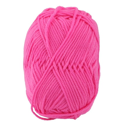 Fuchsia Crochet - Home DIY Handicraft Crochet Winter Sweater Knitting Yarn Cord String Fuchsia 25g