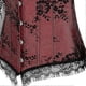 thumbnail image 3 of Corset Women's Halloween Christmas Full Breast Lace Up Corset, Back Corset with Shoulder Sleeves, 3 of 5