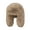Khaki, variant on HUANLEDASH Women Winter Imitation Mink Lei Feng Hat Solid Color Plush Hat Thickened Warm Ski Coldproof Earflap Hat