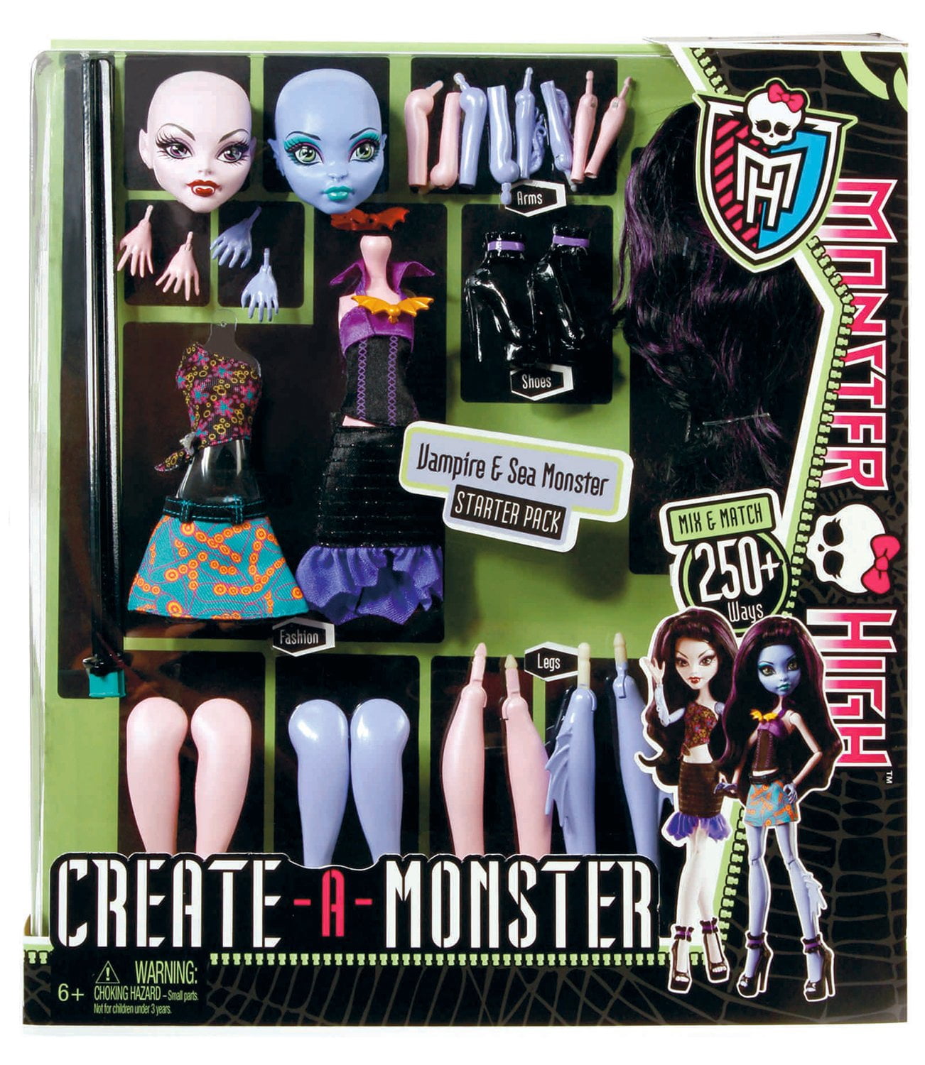 Monster High Createamonster Vampire And Sea Monster Starter Set