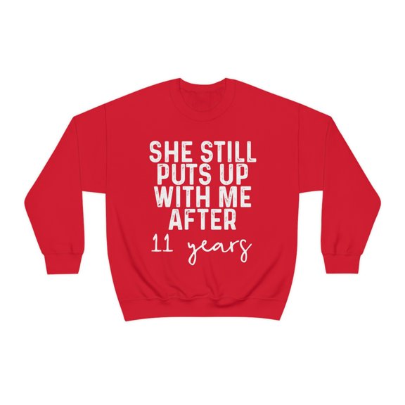 11th Anniversary Husband Sweatshirt, Gifts, Sweater Shirt