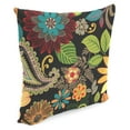 thumbnail image 5 of Jordan Manufacturing 18" x 18" Gaya Pizzazz Multicolor Floral Square Outdoor Throw Pillow, 5 of 10