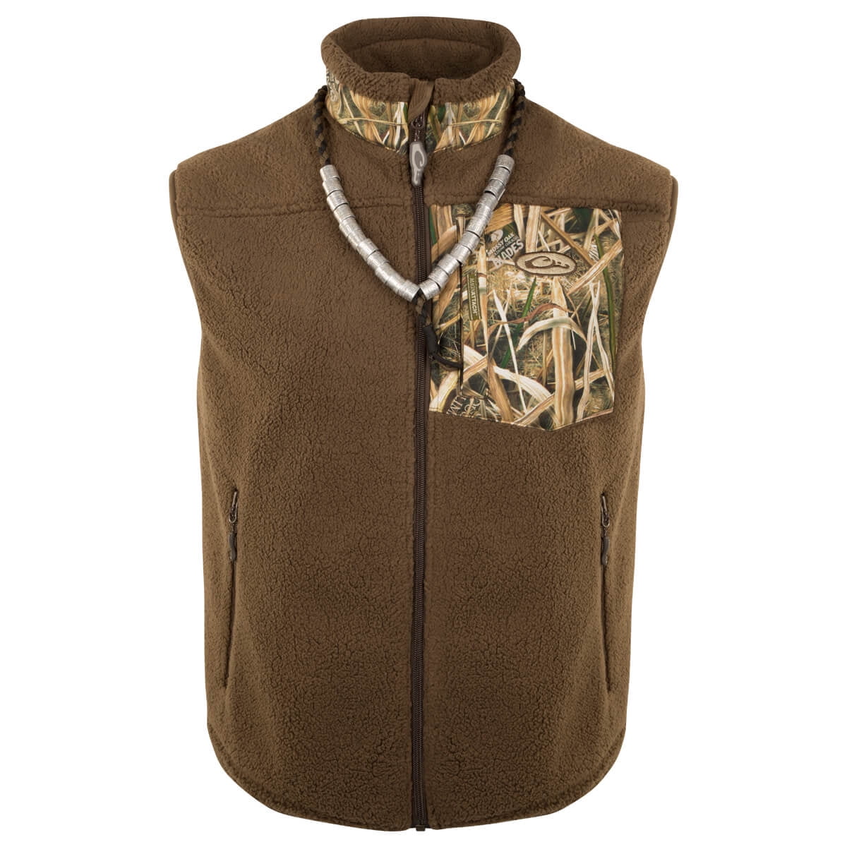 drake waterfowl fleece vest