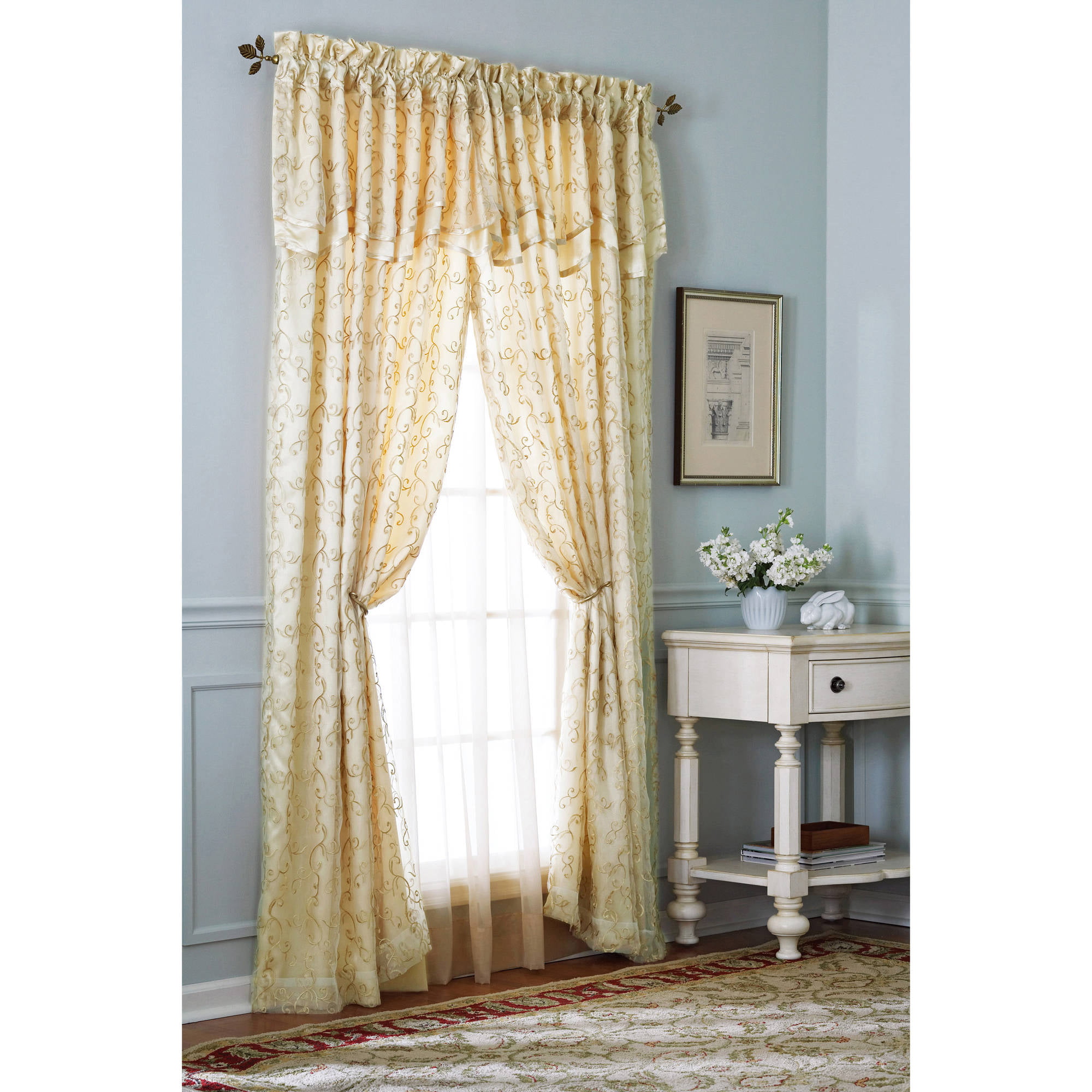 Better Homes And Gardens Heather Window Curtain Panel 54 X 84