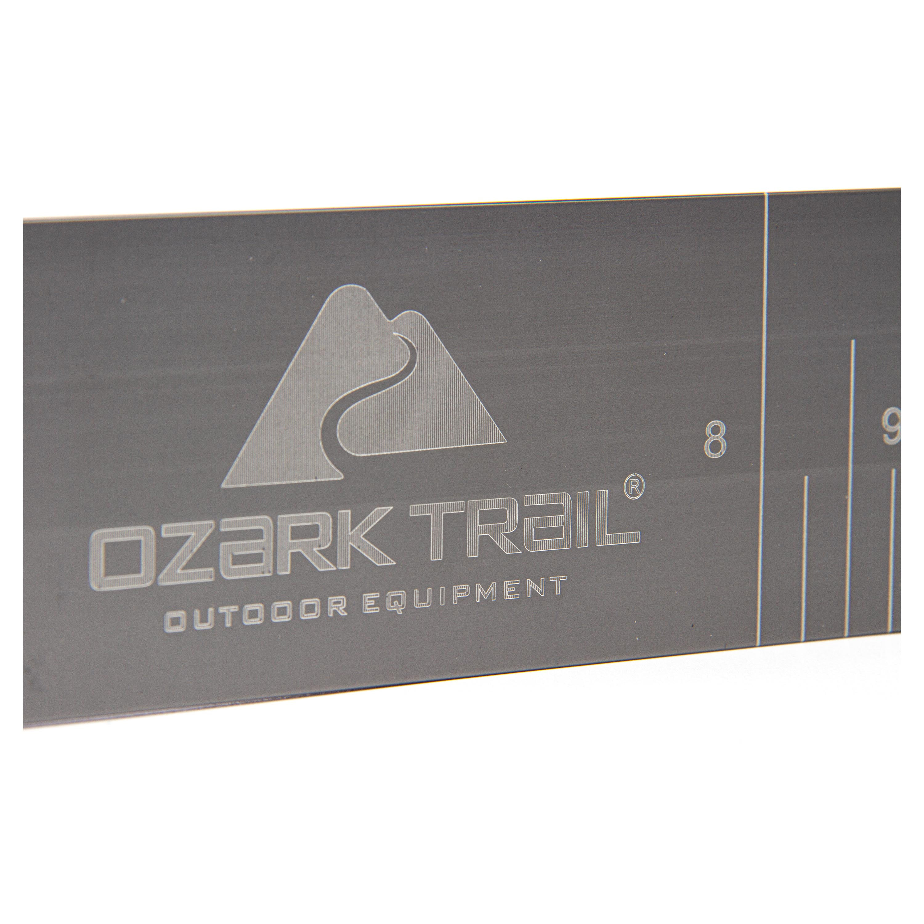 Ozark Trail 22 in Aluminum Fish Measuring Board, Boat Mount Fishing Ruler with Corrosion Resistant Finish for Freshwater and Saltwater Use