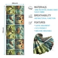 thumbnail image 2 of Colorful Dinosaurs Landscape Pattern Hot Yoga Mat Towel Non Slip for Hot Yoga - Quick-Drying Yoga Mat Cover with 4 Corner Pockets with Travel Bag - Hot Yoga Towel Non Slip 70"x26", 2 of 6