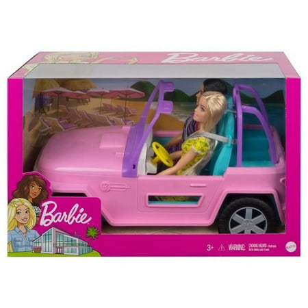 UPC: 0887961928051 | Mattel MTTGVK02 Barbie & Friend Vehicle Toy – 2 Piece