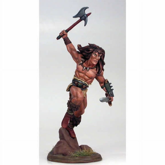 Dual Wield Male Barbarian Miniature Visions In Fantasy Dark Sword Miniatures