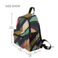 thumbnail image 3 of FORMRS School Backpack with Front Zippered Pocket 12" Student Travel Daypack, Green Geometric, 3 of 6