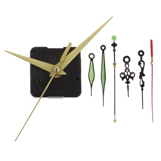 1 Juego de Movimiento de Bricolaje con Puntero para Pared de Sunnimix Movimiento del reloj de pared de cuarzo