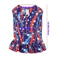 thumbnail image 3 of erdimoy Patriotic 4th of July Dog Dress, Red White Blue Star & Stripes Pet Outfit with Leash Ring for Small Dogs (Chihuahua, Yorkie, Teddy), 3 of 6