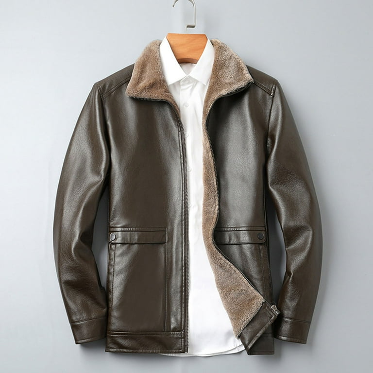 美品★ GENTLE FAKE LEATHER JACKET MIUOWANP Women Cool Faux Leather Jacket Long Sleeve Zipper