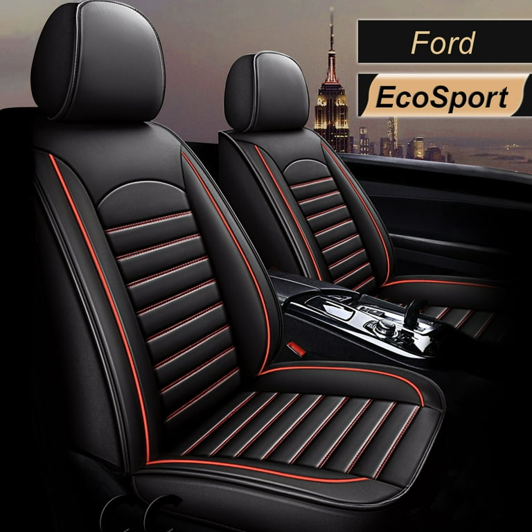 AOMSAZTO Fit Ford Ecosport 2018 2021 Black Red Car seat Cover 5