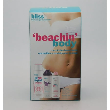 Bliss Beachin Body Our Hit-The-Beach Bests Including: FatGirlSixPack 4.9 Oz, FuzzOff Foam 2 Oz, And FatGirlSlim Hide And Seek 1 (Best Beach Hair Products 2019)