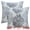 Grey, variant on Unique Bargains Pack of 2 Soft Palm Leaf Pattern Cushion Case Light Blue 18" x 18"