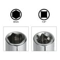 thumbnail image 5 of Unique Bargains 6-Point Shallow Socket, 2pcs 7mm & 2pcs 8mm 1/4' Drive Cr-V Deep Socket, 5 of 5