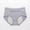 Gray, variant on Women's Mid Waist Leakproof Underwear with Front and Back Protection Featuring Soft Cotton Fabric Gray XXXL
