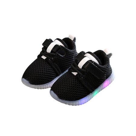 

Pudcoco Toddler Boys Girls Kid Led Light Running Athletics Sneakers Baby Shoes
