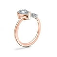thumbnail image 3 of 0.70 T.C.W Pear Shaped Real Diamond New Design Solitaire Wedding Ring for Women Solid 18K Rose Gold Size 3.5, 3 of 8