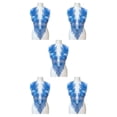 thumbnail image 3 of maskred Sturdy And Durable Lace Applique With 3D Beads And Rhinestones With Materials Are Sturdy And Durable Multiple Colors blue A 5Set, 3 of 6