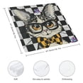 thumbnail image 3 of WYYP Cute Cat Polyester Party Dinner Decoration Washable Napkins 2 PCS, 3 of 7