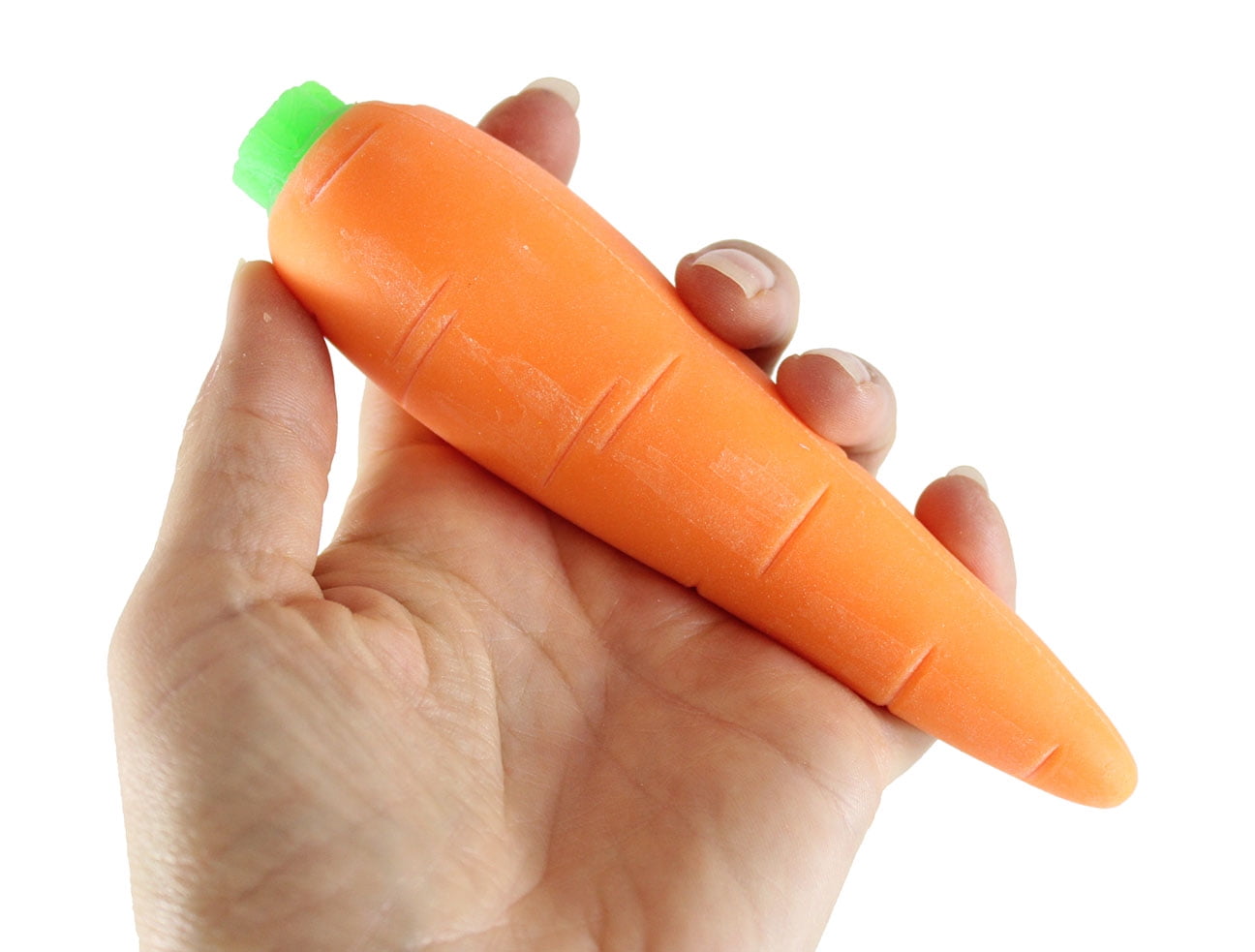 1 Squishy Sand-Filled Carrot - Moldable Sensory, Stress, Squeeze Fidget Toy  ADHD Special Needs Soothing Food OT Toy 