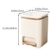 thumbnail image 3 of Campana Para Cocina Wastebasket Household Large Capacity Foot Kitchen Living Room Bedroom Bathroom Toilet With Lid Drum, 3 of 6