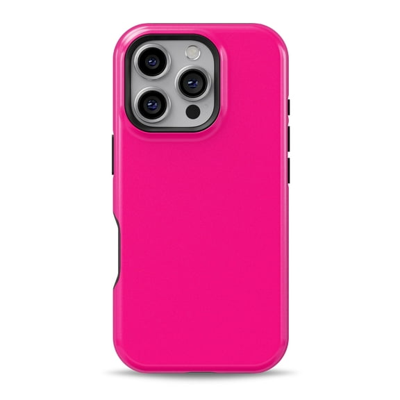 DesignSkinz Scratch-Resistant Hard Slim Case Compatible with iPhone 16 (Compatible with MagSafe) - Solid Pink V2