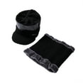 thumbnail image 2 of ITFABS Male Hat Scarf Set, Hat Thick Fleece Lined Winter Skull Cap Scarf Sets, 2 of 8