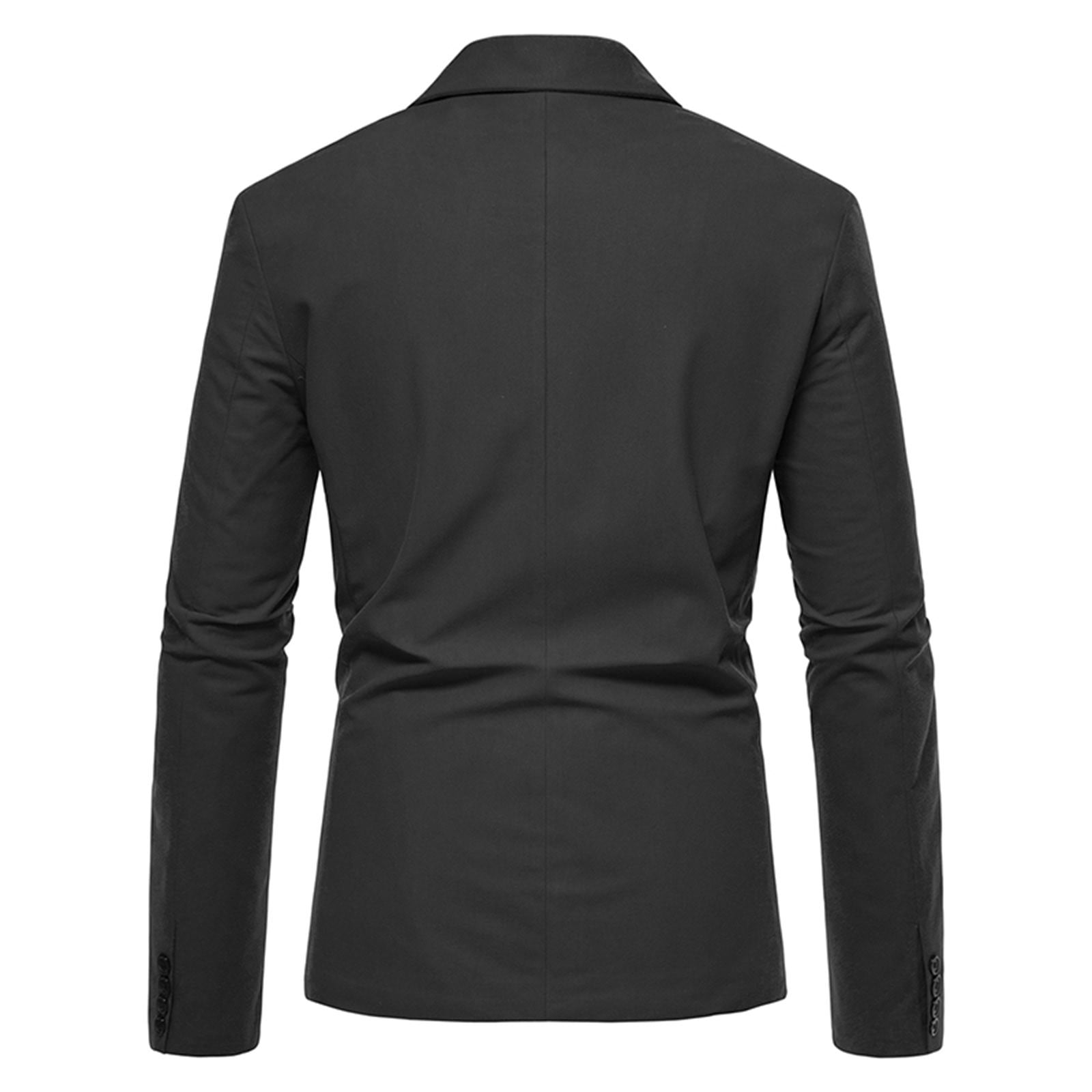 Herrnalise Men Casual Slim Fit Solid One Button Blazer Turn