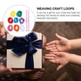 98pcs Loom Potholder Loops Weaving Loom Loops Weaving Craft Loops