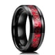 thumbnail image 1 of Anillo de acero inoxidable Universal Gear patch Anillo de moda para hombres y mujeres negro y rojo, 1 of 8
