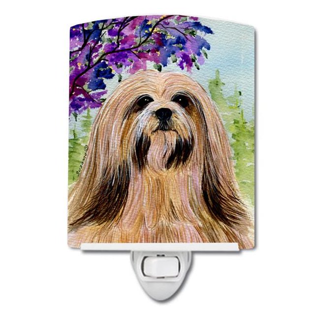 Carolines Treasures SS8436CNL Lhasa Apso Ceramic Night Light, 6x4x3, Multicolor